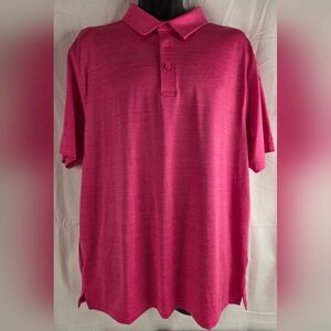 Member's Mark Men's Pink Performance Polo Shirt Size XL E-1634